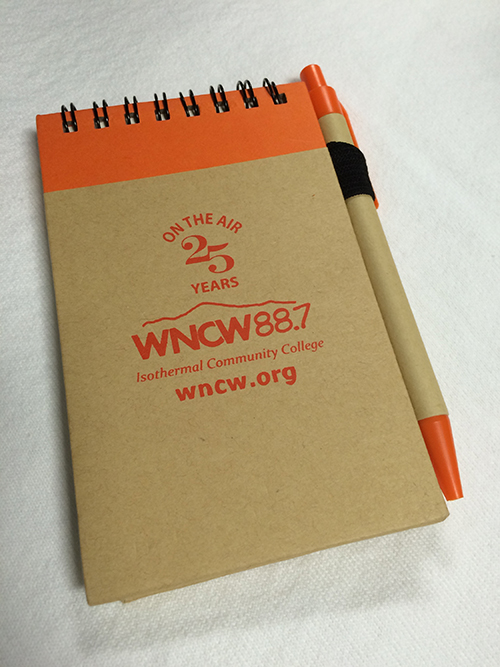 WNCW Note Pad and Pen 